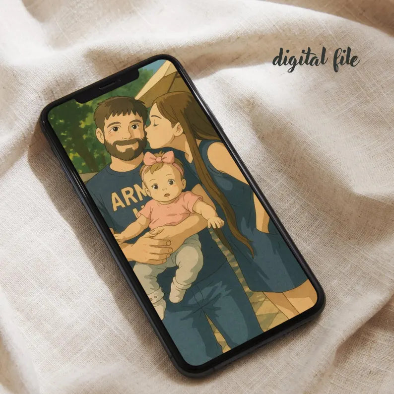 Custom Ghibli Anime Portrait