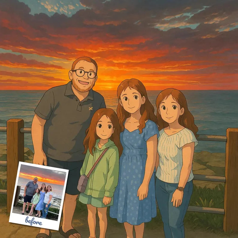 Custom Ghibli Anime Portrait