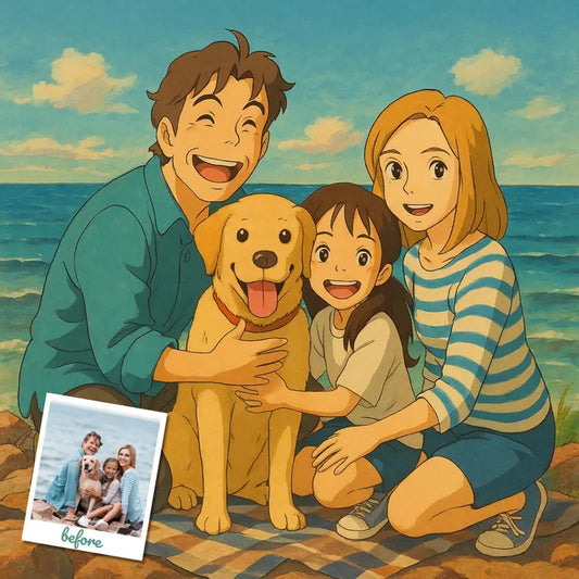 Custom Ghibli Anime Portrait